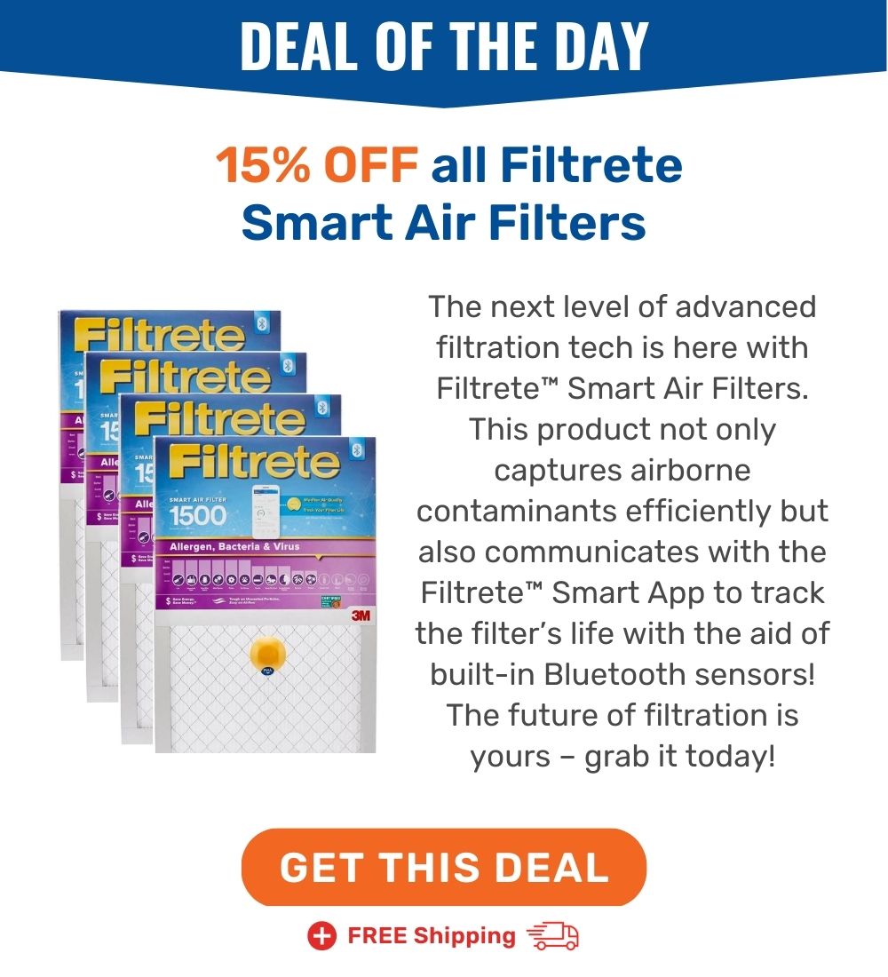 Save 15% OFF all Filtrete Smart Air Filters