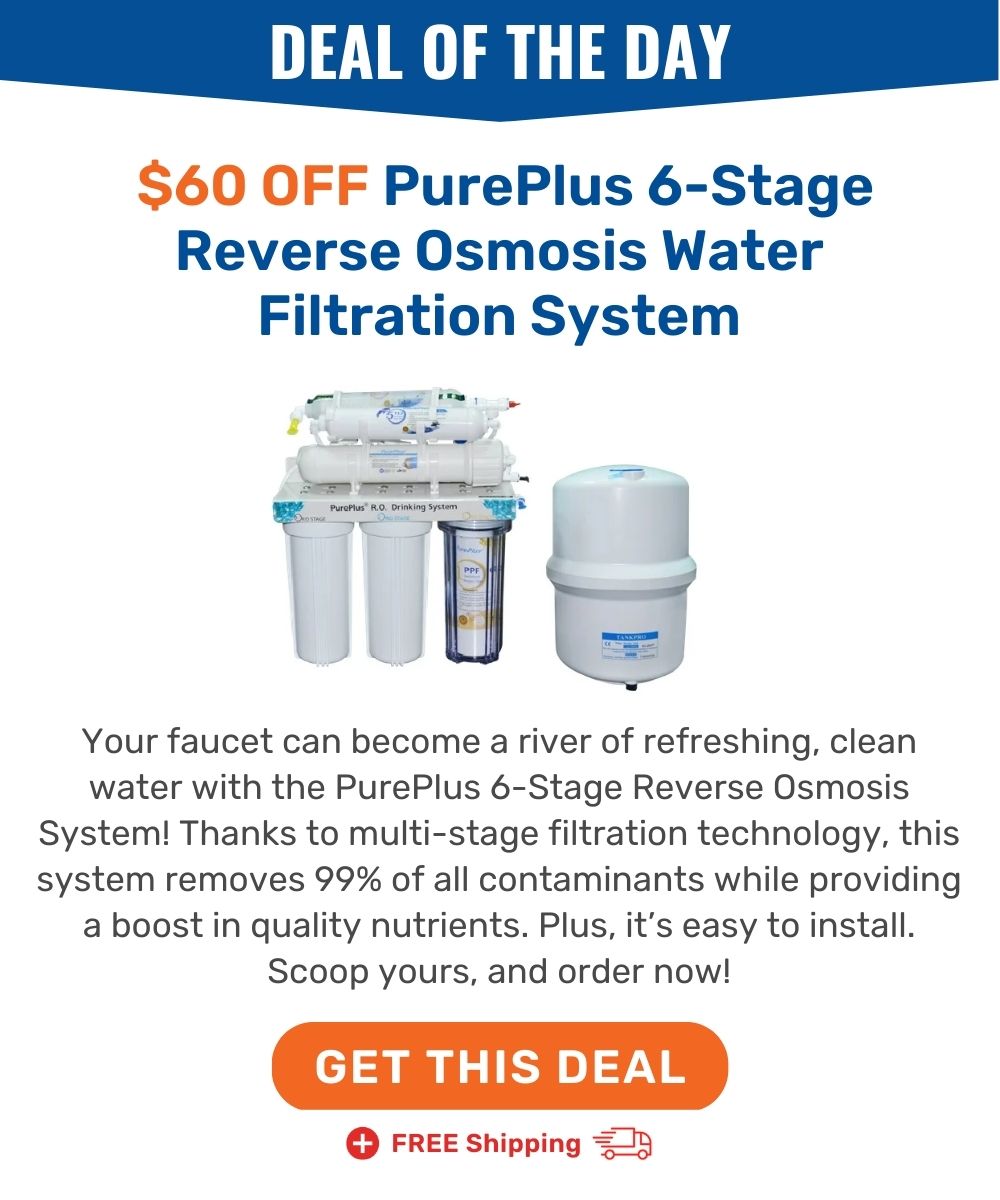 $60 OFF PurePlus 6-Stage Reverse Osmosis Water Filtration System